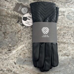 Vince Camuto Touch Screen Leather Gloves